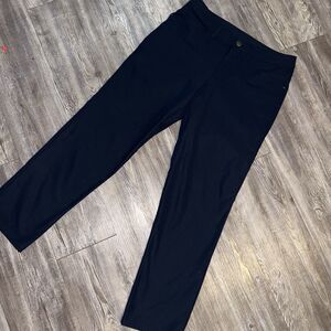 lululemon athletica Men’s Blue Solid Flat Front Casual Pants 30 Regular Button